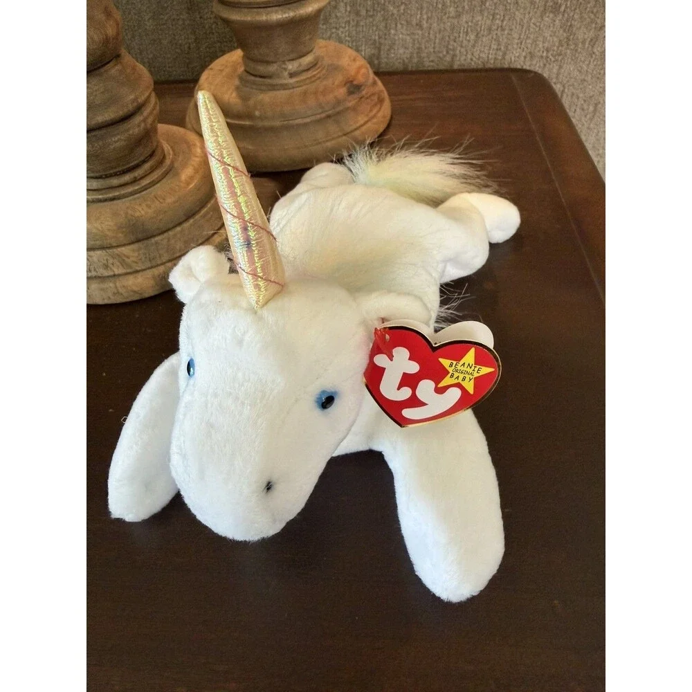 Ty Beanie Baby Mystic -  (Unicorn Irredescent Horn & Furry Mane 1994)